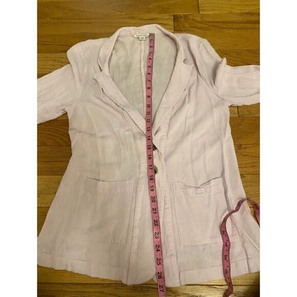 American Eagle Women's pink Linen-Blend Blazer With Button Closure size medium - Picture 7 of 8
